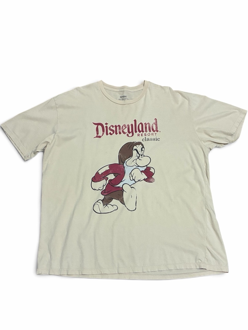 Disney Parks Grumpy T Shirt XXL‎ Snow White Disneyland Resort Graphic Cotton Tee